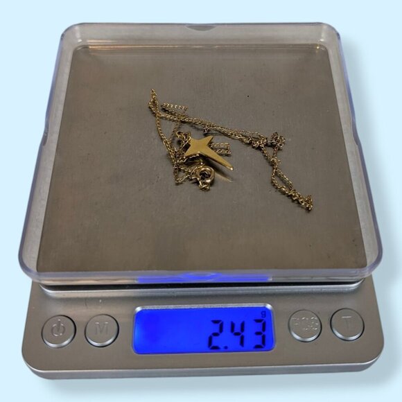 (2/$20) V. Starburst Cross Pendant Necklace - Picture 6 of 6